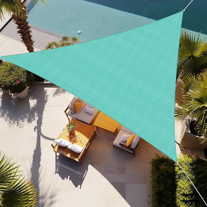 Shade&Beyond Custom Sun Shade Sail 14'X16'X21.3'Triangle Sun Sail Shades Patio by ShadeBeyond