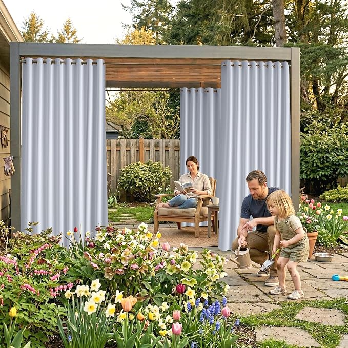 Outdoor Indoor Curtains W105 x L84 - Image 2