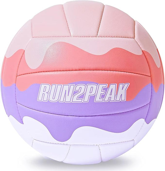 Soft Touch Volleyball Ball Gifts for Teen Girls Kids Youth Team Beginners Durable Volleyballs for Outdoor Indoor Beach Pool Water Play Official Size 5 Training Practice Volley Ball