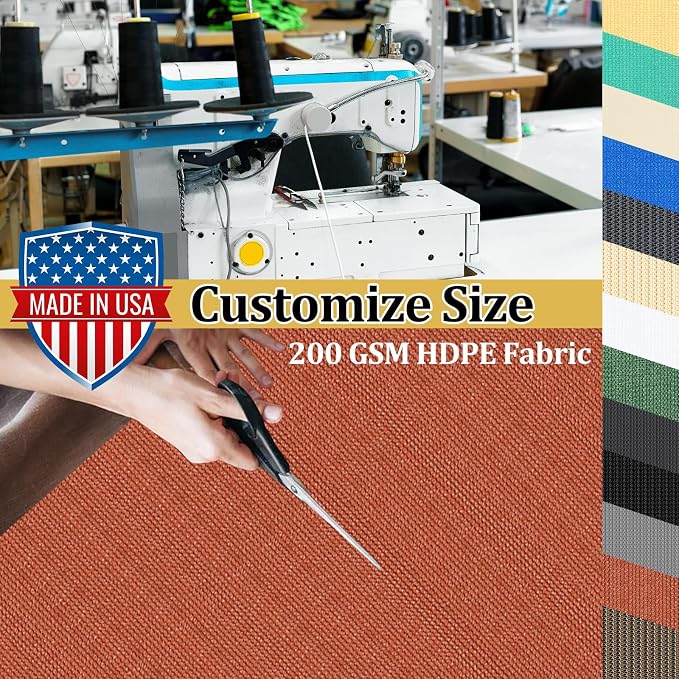 Shade&Beyond Customized Size 8' X 16' Shade Cloth - Image 3