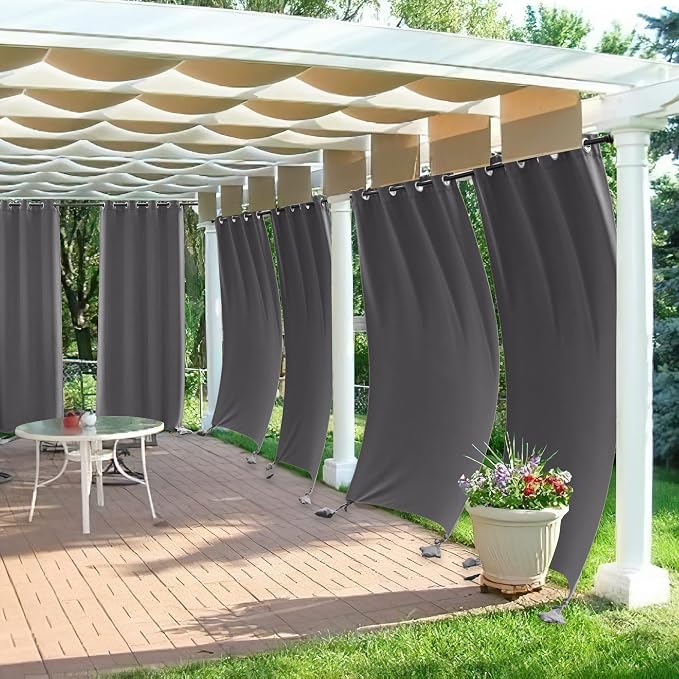 RYB HOME Windproof Outdoor Curtains - Image 3