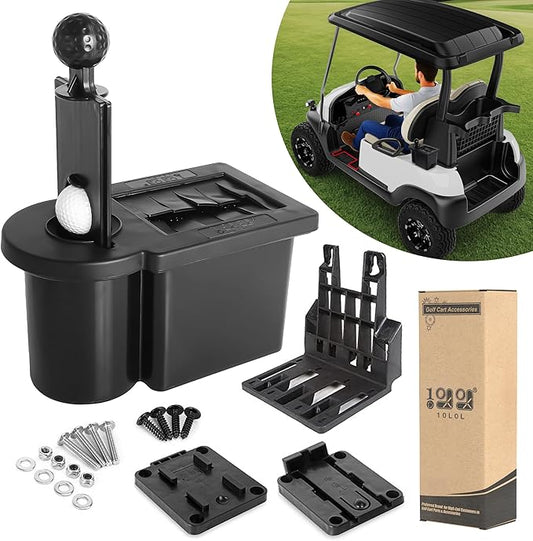 10L0L Universal Golf Ball Washer and Club Head Cleaner for EZGO Club Car Yamaha, Stay at the Top of Your Golf Game with the Convenient-Black