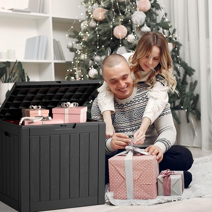 ROJIK 31 Gallon Outdoor Storage Box, Deck Box - Image 5