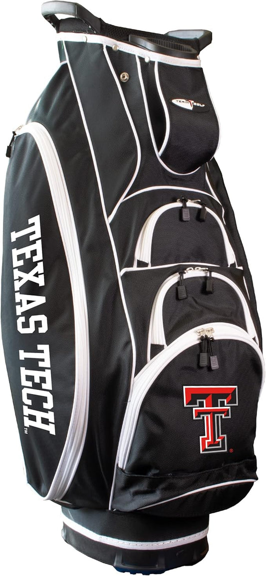 Team Golf NCAA Lightweight, 10-Way Club Divider, Spring Action Stand, Insulated Cooler Pocket, Velcro Glove and Umbrella Holder & Lift Assist Handles