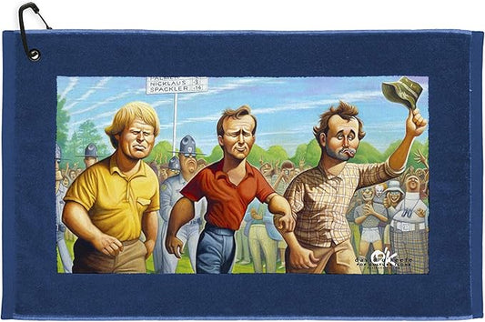 Devant Sport Towels Caddyshack Collection: Carl Spackler, 16" x 25", Blue Edge