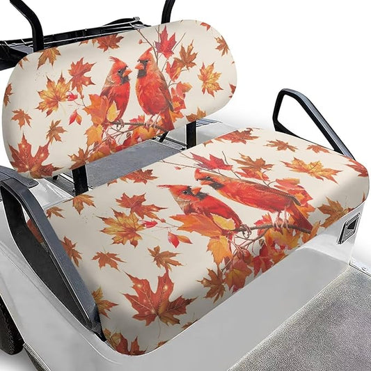 Golf Cart Seat Covers, Universal Fit & Nonskid Bottom Fits for Club Car 2 Person Seats Golf Carts