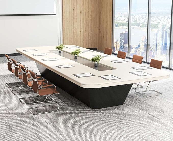 CIMOTA Waiting Room Chairs Leather Office Guest Chair Mid Back Reception Chairs with Sled Base for Meeting/Patient/Conference Room, Brownish Yellow Set of 8
