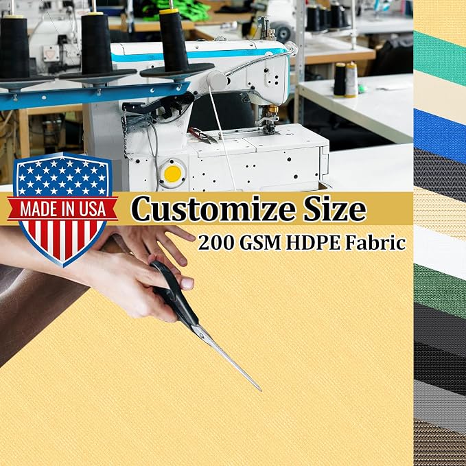 Shade&Beyond Customized Size 20' X 22' Shade Cloth - Image 3