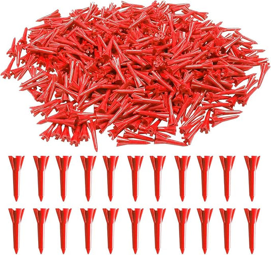 Golf Tees Plastic 1 1/2 inch Value 300 600 Pack, Upgrade More Unbreakable Bulk Stable Reduce Friction Side Spin Tee for Men Women Ladies