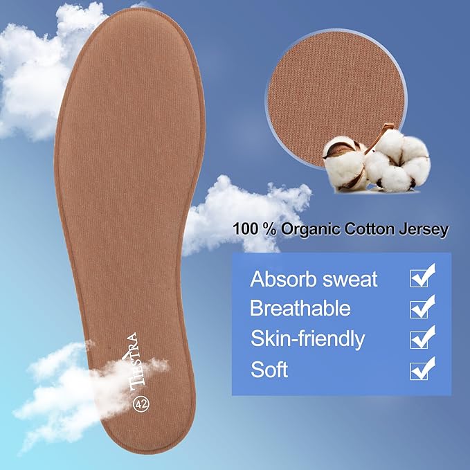 2 Pair -Shoe Inserts for Mens Memory Foam Insoles,Replacement Insoles for Work Boots Running Shoes, Cushion Shock Absorbing for Foot Pain Relief, Comfort Breathable Inner Soles Brown 43EU,US10