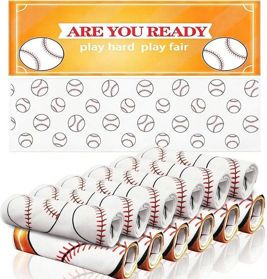 OPSO Softball Cooling Towel Set, 40 x 12 inches, 12 Pack, Microfiber Sports Towels for Baseball, Soccer, Golf LCE Towel Microfiber Sports Towels for Player (Softball 2)