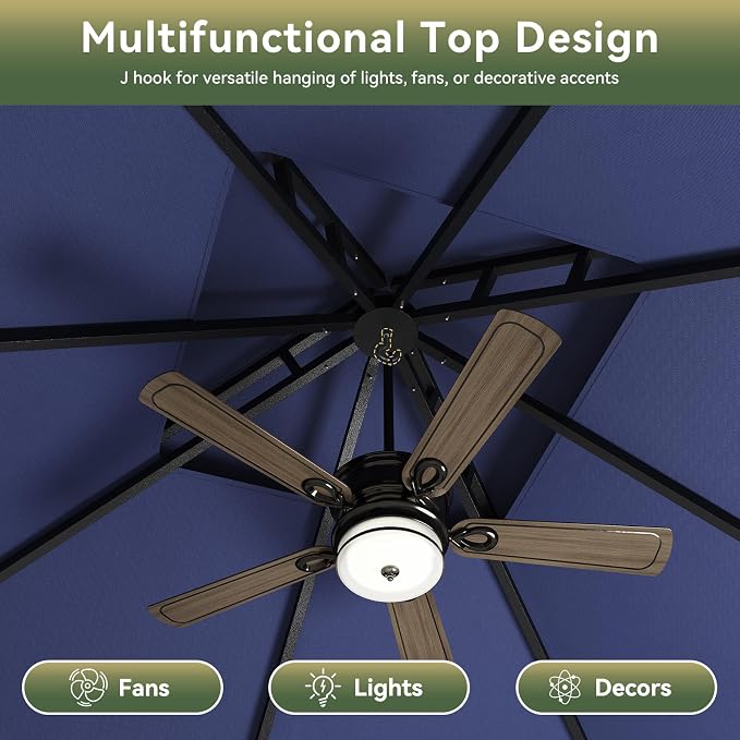 10'x10' Gazebo, Metal Frame Canopy - Image 5