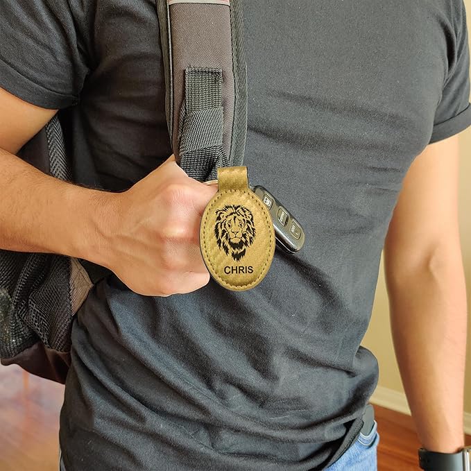 LaserGram Oval Keychain, Water Polo, Personalized Engraving Included