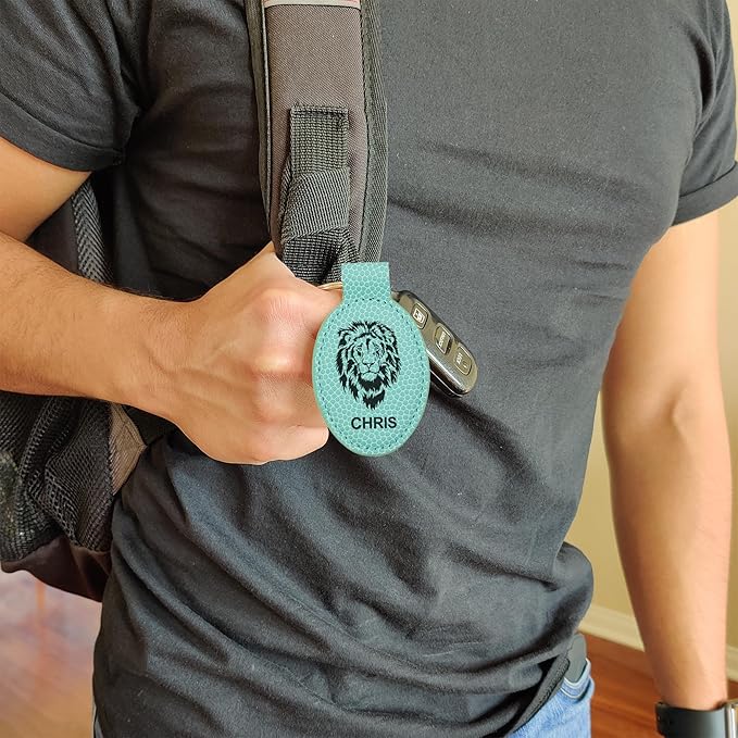 LaserGram Oval Keychain, Water Polo, Personalized Engraving Included