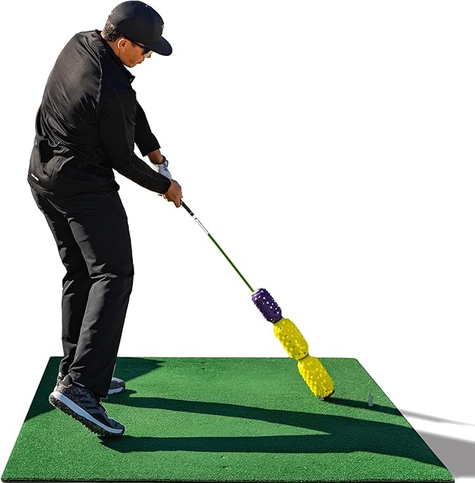 Aero Stiff Shaft, Golf Training Aid and Warm Up Tool, Speed Stick for Golf, Golf Swing Trainer, Improves Swing Speed, Wind Resistance, Adjustable Pineapples, Gain Up to 30 Yards On Your Drive
