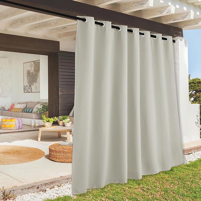 RYB HOME Extra Wide Outdoor Curtains by RYBHOME
