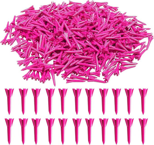 Golf Tees Plastic 1 1/2 inch Value 300 600 Pack, Upgrade More Unbreakable Bulk Stable Reduce Friction Side Spin Tee for Men Women Ladies