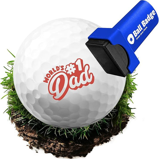 Ball Badge - Golf Ball Stamp (The Icon Series), Golf Ball Marker, Reusable Golf Ball Marking Tool to Identify Golf Balls