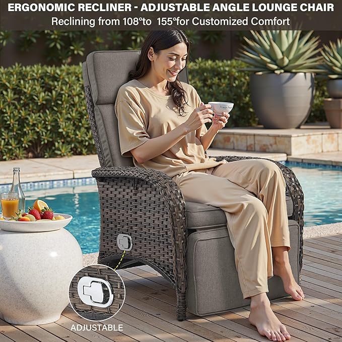Versatile Outdoor Recliner Chair - Image 3
