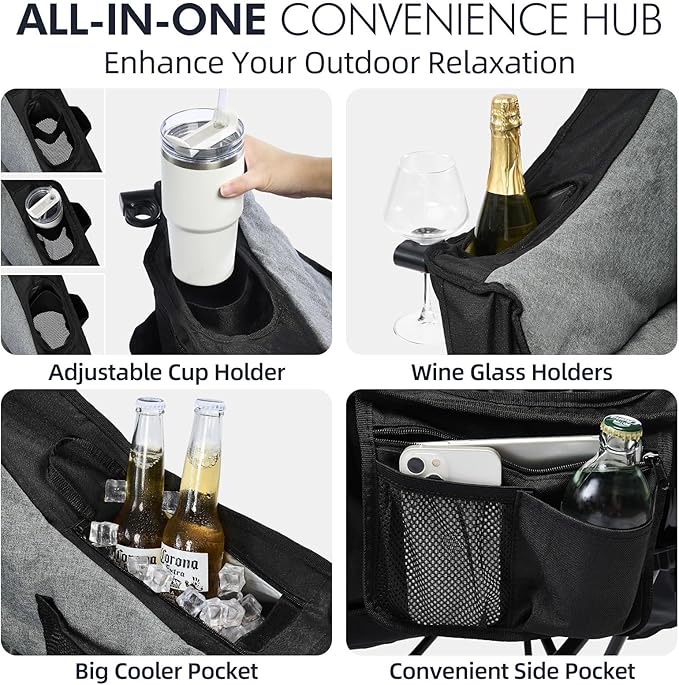 Oversized Camping Chair for Adults 2 Pack - Image 4