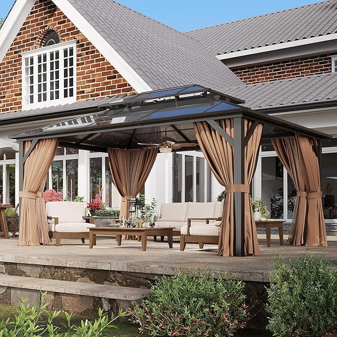 Aoxun 12'x16' Hardtop Gazebo - Image 3