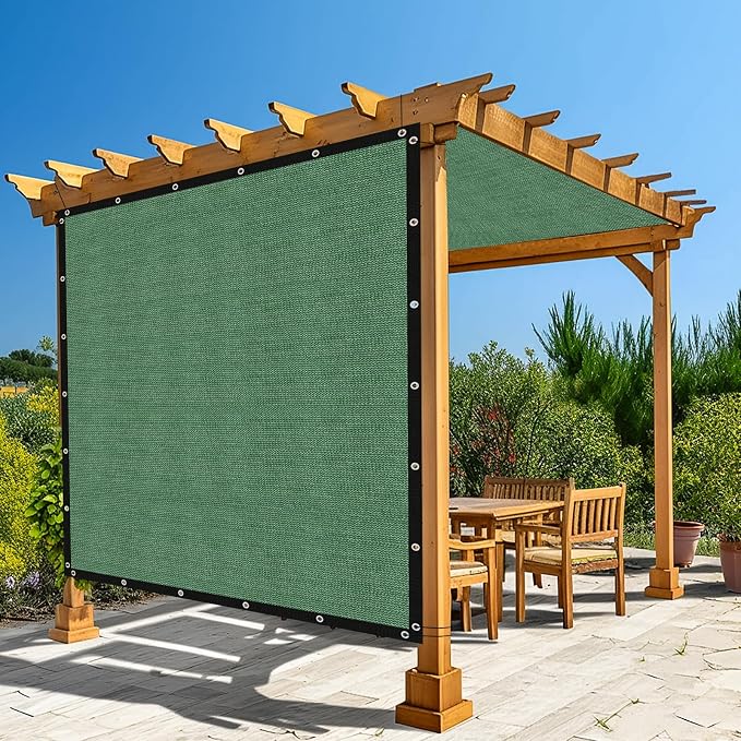 Amagenix 90% Pergola Shade Cover 7' X 7' Sun Shade Cloth by Amagenix