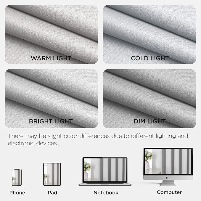 Joydeco Blackout Patio Sliding Door Curtains, Privacy Room Divider Curtains | - Image 8