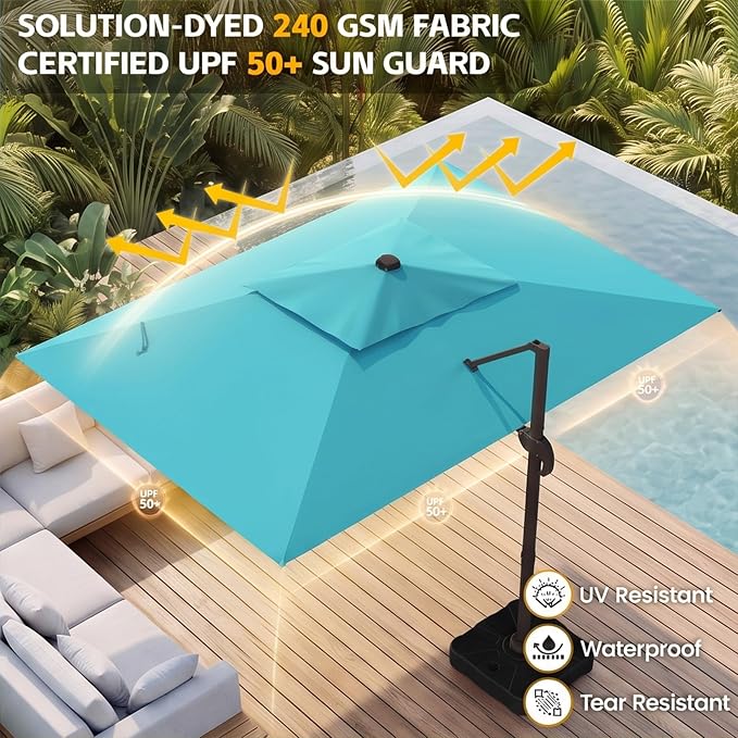 9x12 FT Patio Cantilever Umbrella - Image 3