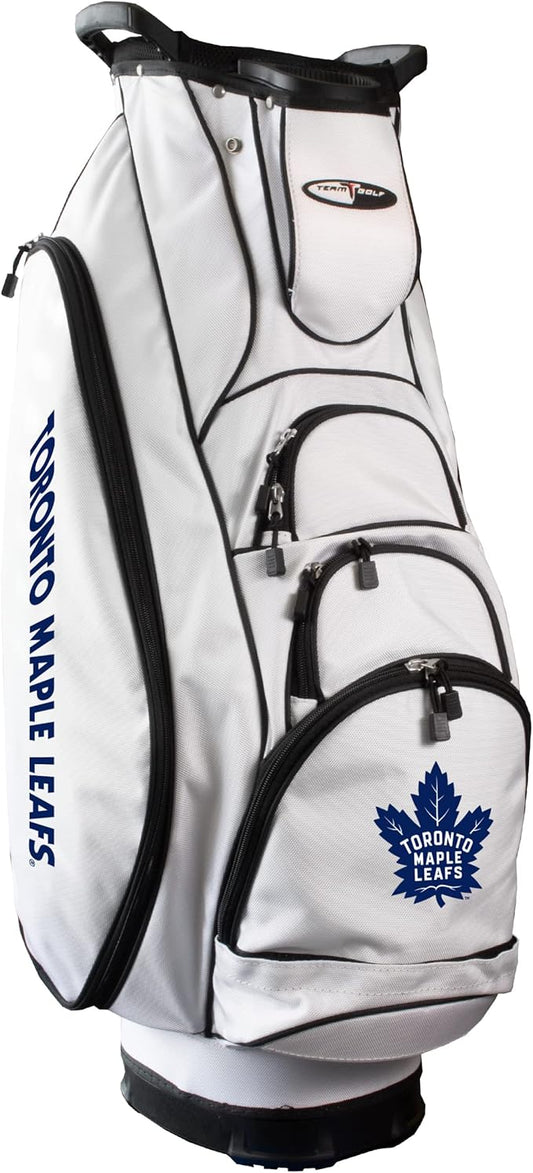 Team Golf NHL Toronto Maple Leafs Albatross Golf Bag Lightweight, 10-Way Club Divider, Spring Action Stand, Insulated Cooler Pocket, Velcro Glove and Umbrella Holder & Lift Assist Handles