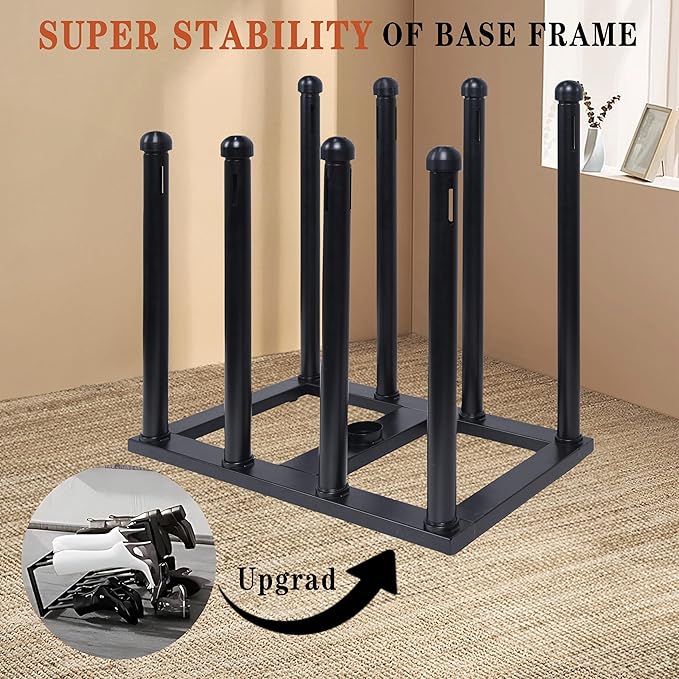 Boot Rack Organizer Tall Boots Boot Storage Free Standing Shoe Racks Black Metal for Dorm Room, Closet, Entryway, Bedroom for 4 Pairs With Multifunctional Portable Dryer 600W(54.3*50.2*30)