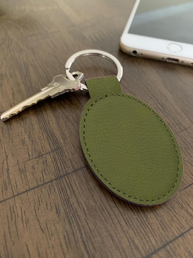 LaserGram Oval Keychain, Water Polo, Personalized Engraving Included