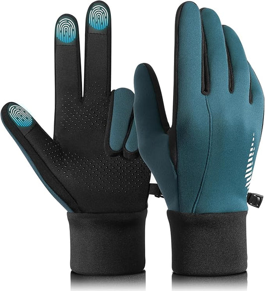 rivmount Winter Gloves Women Men for Cold Weather, Running Driving Cycling, Water-Resistant & Touch Screen, Snow Ski Gloves Liner, Warm Glove for Daily Work & Sports Outdoor
