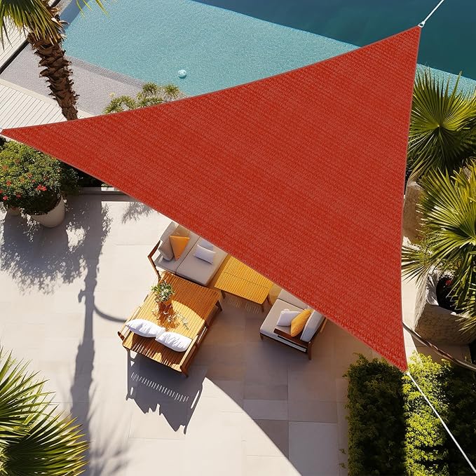 Shade&Beyond Custom Sun Shade Sail 8'x8'x11.3' Triangle Sun Sail Shades Patio by ShadeBeyond