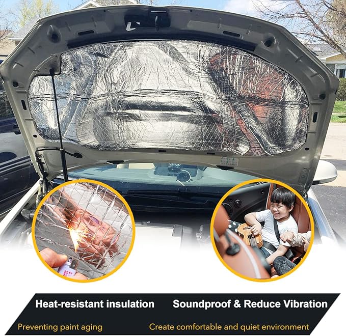 Car Sound Deadening Foam Mat - KOIKEY 197 mil 13.1 sqft Auto Soundproofing Material, Sound Deadener and Heat Insulation for Auto, Vehicle