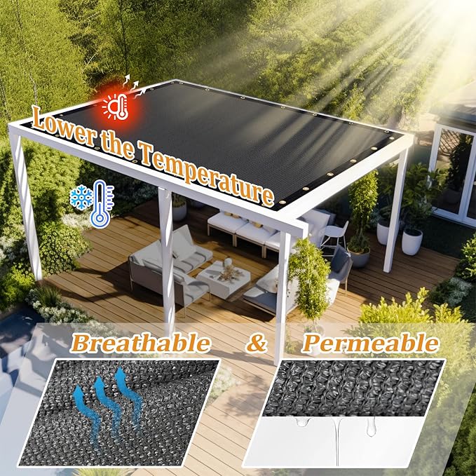 Shade&Beyond Customized Size 16' X 22' Shade Cloth - Image 2