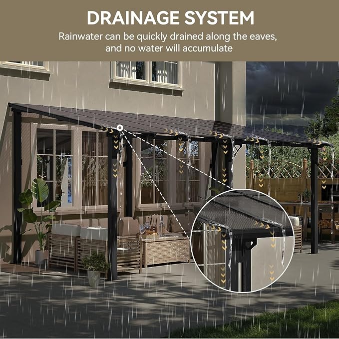 Aoxun 16’x10’ Gazebo for Patio, Gazebo Pergola - Image 7