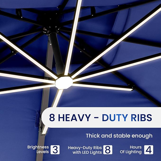 10 X 13 FT Cantilever Patio Umbrella Outdoor - Image 2