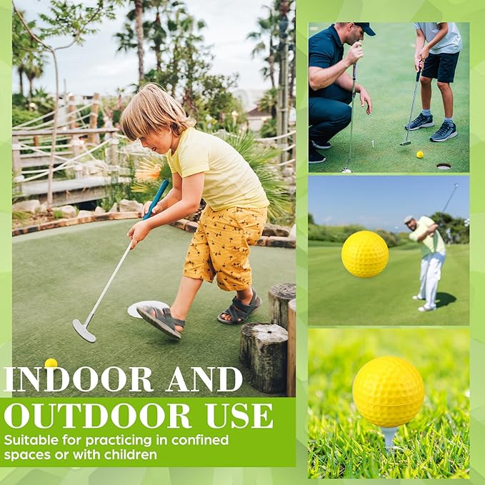 30 Pcs Foam Golf Practice Balls Soft Foam Balls for Golf Practice Realistic Feel and Flight Sport Training
