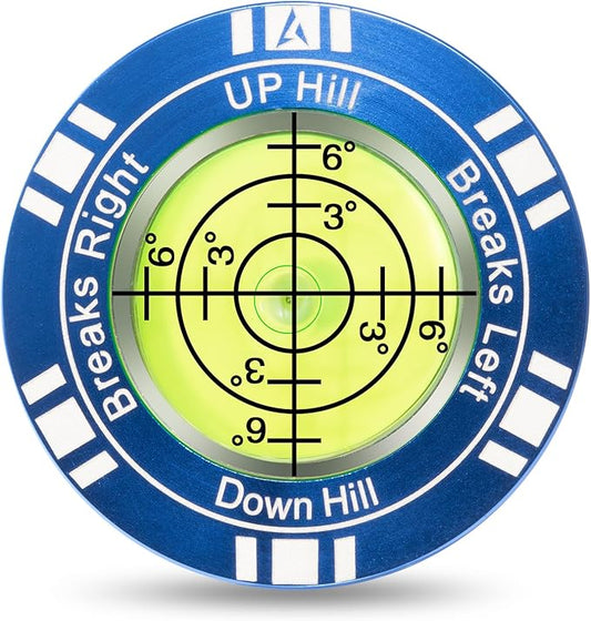 Golf Putt Green Reader, High Precision Golf Training Aid, Stylish Hat Clip Ball Marker, Golf Accessories for Men Women