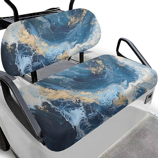 Fashion Print Golf Cart Seat Covers 2 Passenger Golf Cart Backrest Cover Golf Cart Seat Towel Gift for Friends