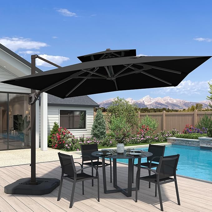 10x10 FT Outdoor Cantilever Patio Umbrella by Unknown