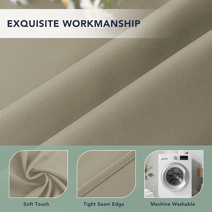 Patio Curtains Outdoor Waterproof, Privacy Drapes | Weatherproof & Sun Blocking - Image 5