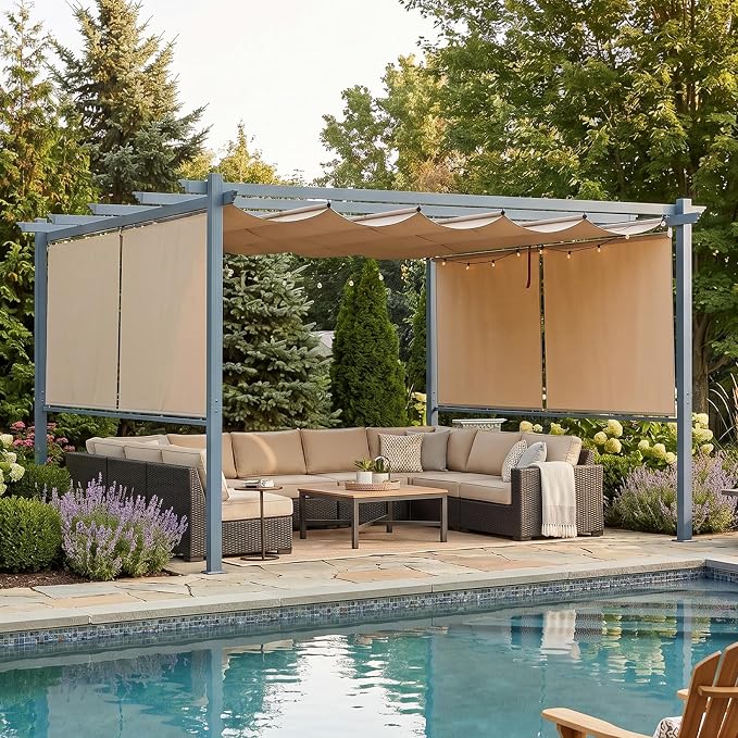 10 x 13 ft Outdoor Pergola by Aoodor