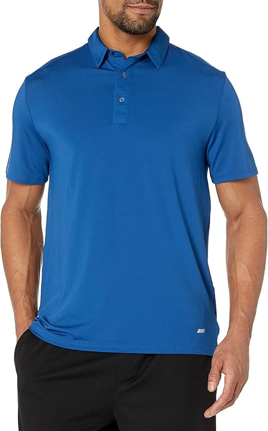 Amazon Essentials mens Slim-Fit Quick Dry Tech Stretch Lightweight Golf Polo Shirt