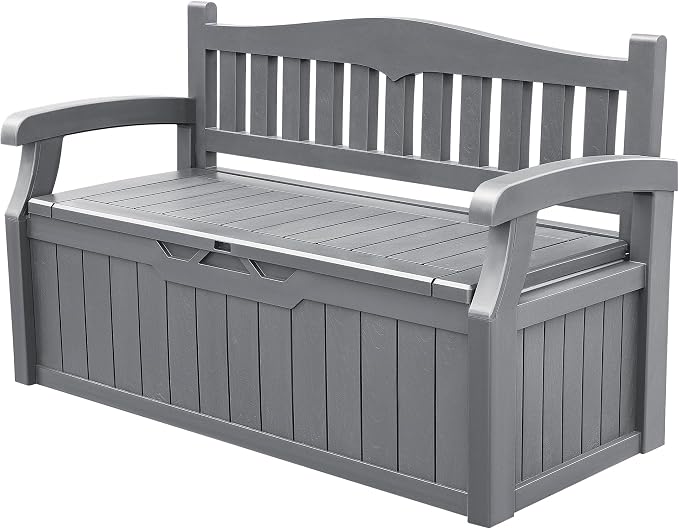 Devoko 80 Gallon Storage Bench Deck Box Waterproof&Lockable | Outdoor Benches by DEVOKO