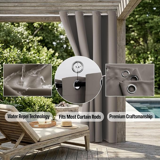 Waterproof Outdoor Curtain W84 x L84 - Image 5