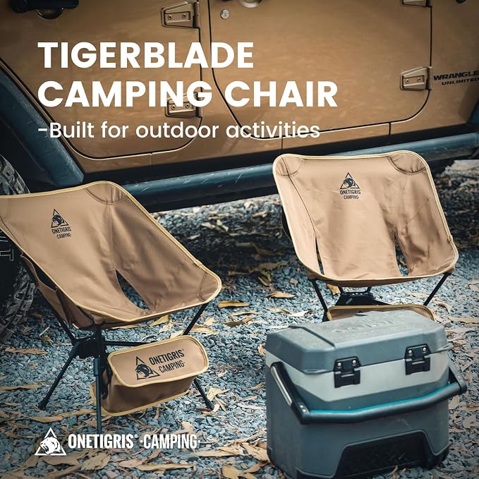 ONETIGRIS Tigerblade Camping Chair, Lightweight Folding Backpacking Hiking Chair - Image 4