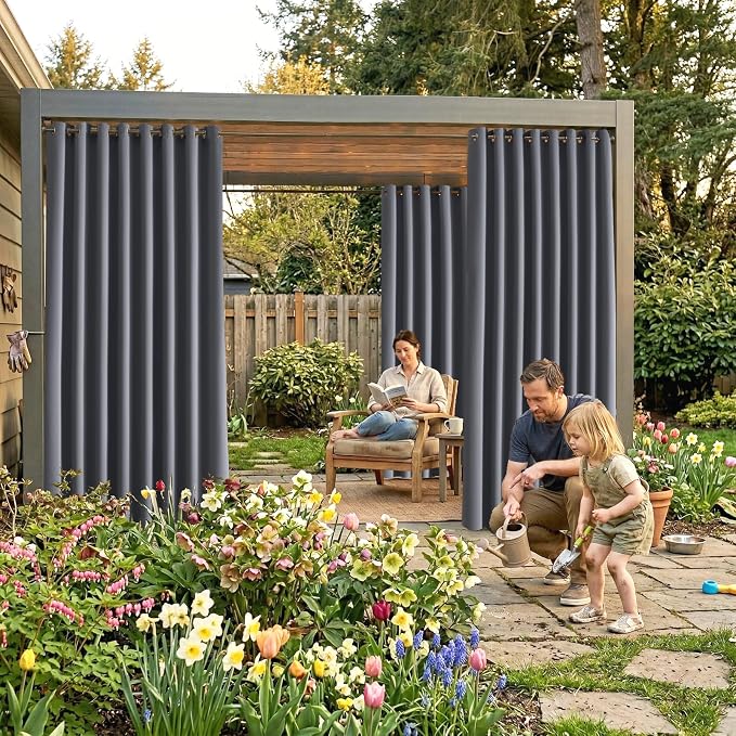 Waterproof Outdoor Curtain W105 x L108 - Image 2