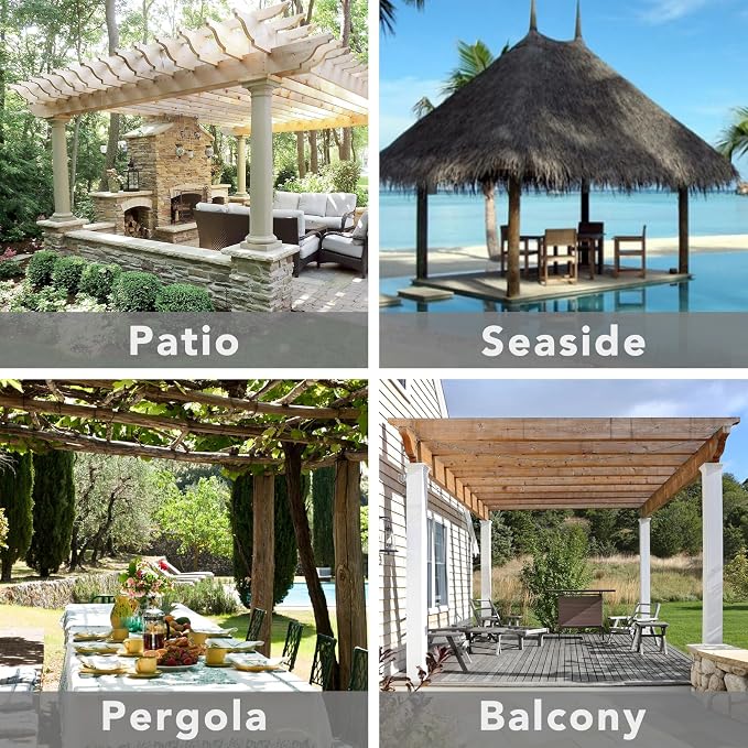 Easy-Going Outdoor Patio Curtains 2 Panels, 54x108 inch, Porch and Pergola - Image 7