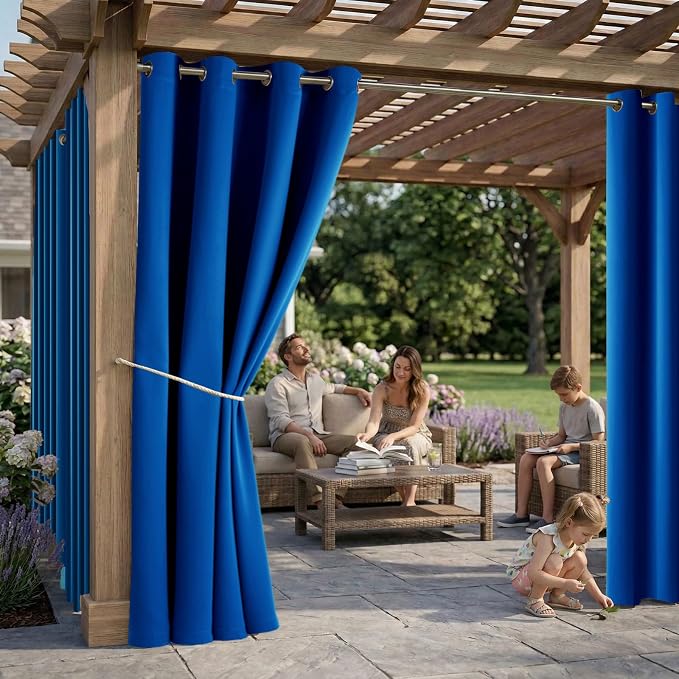 Outdoor Indoor Curtains W52 x L108 - Image 2